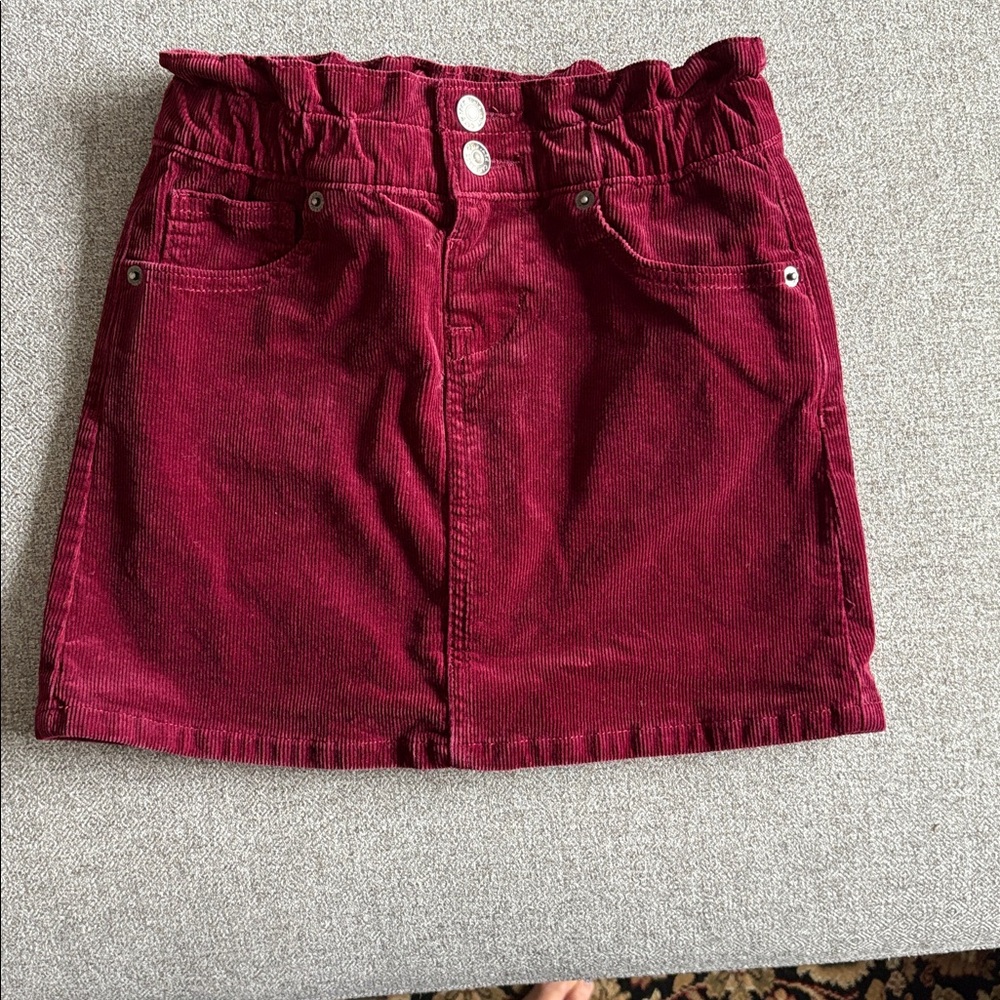 Cat & Jack Burgundy Corduroy Skirt